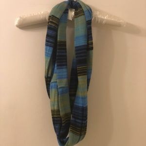 Stripped cotton infinity scarf